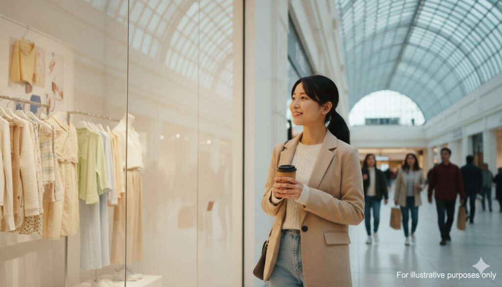 時間を潰せる場所 ショッピング女性